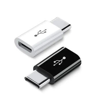 50 БР. Адаптер Micro USB КЪМ USB C Конектор Microusb за Xiaomi Huawei Samsung Galaxy A7 Адаптер USB Type C Адаптер за Мобилен телефон