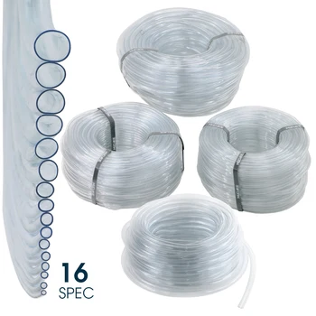1-150 метра прозрачни пластмасови маркучи от PVC ID-2 3 5 6 8 9 10 12 14 16 18 20 22 25 ММ Тръба водна помпа за напояване на градината, Аквариума за риби