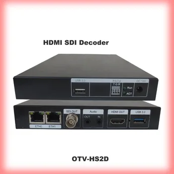 2-канален декодер SDI видео аудио H264 H265, съвместими с Ip Rtsp-HDMI