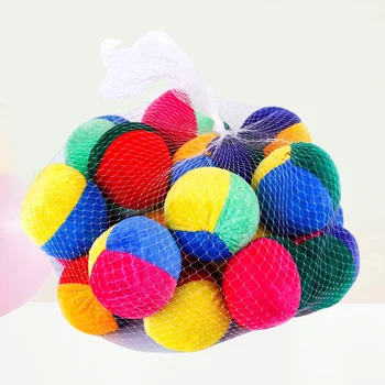 20 броя топки за жонглиране, меки забавни разноцветни тъкани, играчка за детска градина за децата на открито