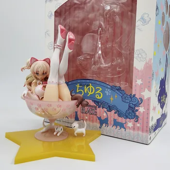 20 см Японското аниме Sky Tube BLADE Chiyuru Chiru бельо PVC фигурка играчка Секси статуята на момичето-котка за възрастни са подбрани модел