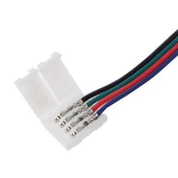 4-пинов 10 мм 17 см RGB led лента адаптер за свързване на проводник, за да 5050 led ленти H052