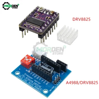 DRV8825 Модул за драйвер стъпков мотор + комплект разширителни с стъпков мотор A4988/DRV8825