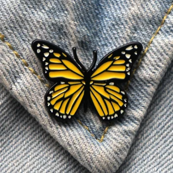 DZ339 игли с емайл, в формата на пеперуда, женски иконата, яка раница, на ревера, модни очарователни бижута