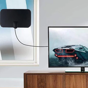 HDTV антена за помещения 4K Антена за цифрова телевизия с безплатен търсене на канали за пътуване в кола RV Smart TV