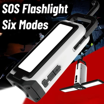 Led фенерче SOS светкавица къмпинг осветление на Преносими сгъваеми фенер Аварийно захранване фенерче за риболов на открито