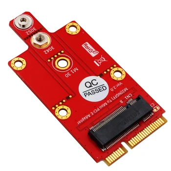 NGFF M. 2 Ключа B за Mini PCIe Адаптера Mini PCI-E за 3G 5G и 4G Модул M2 за Mini Pcie Конвертор Странично за CDMA WLAN WWLAN WiMAX и LTE