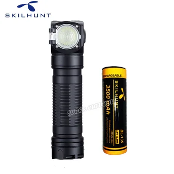 Skilhunt H04 H04R H04F RC 1200 лумена USB Магнитен Акумулаторна фенерче Лов, Къмпинг, Риболов + Превръзка на главата + батерия