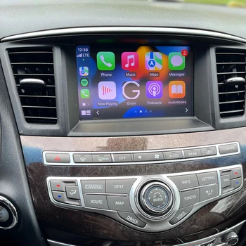 Автомобилно OEM радио огледален видеоинтерфейс смартфон безжична Apple CarPlay за Nissan Fuga Infiniti M37 M56
