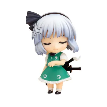 В наличност Оригинален Автентичен GSC Good Smile NENDOROID 141 Konpaku Youmu Project PVC Фигурка Аниме Модел Играчки Кукла за Подарък