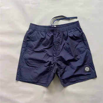 Ежедневни мъжки къси панталони от нейлонового камък, многоцветен джоба на съвсем малък, летни дишащи тъкани спортни плажни панталони за мъже