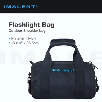 Идеална найлонова чанта-фенерче /чанта през рамо за фенерче, фотоапарат, телефон. Голям капацитет