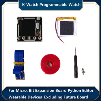 Комплект програмируеми часа K-Watch, за разширителни Micro:Bit Редактор Python -син