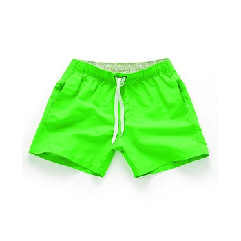 Летни мъжки къси панталони, всекидневни плажни шорти с висока талия, обикновена директни шорти с завязками, четири цвята, S-2XL