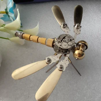 Метален модел на механична водни кончета за борба с насекоми, изделия ръчна изработка, креативна декорация, за украса на библиотеката