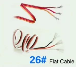 НАПРАВИ си сам Futaba/JR Цвят на 26 # 26AWG удължител серво/Плосък кабел 1 м без съединител