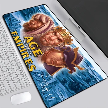 Подложка за Мишка Age Of Empires Кабинетни Игри Xxl Мат Аксесоари Офис Подложки Шкафове за PC Геймъри, Аниме Настолна Клавиатура Мат Игра Сладък