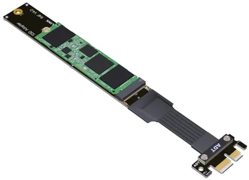Удължител PCIe x1 M. 2 NVMe SSD карта адаптер твърдотелно устройство за съхранение на дънната платка M. 2 слот за ключ M